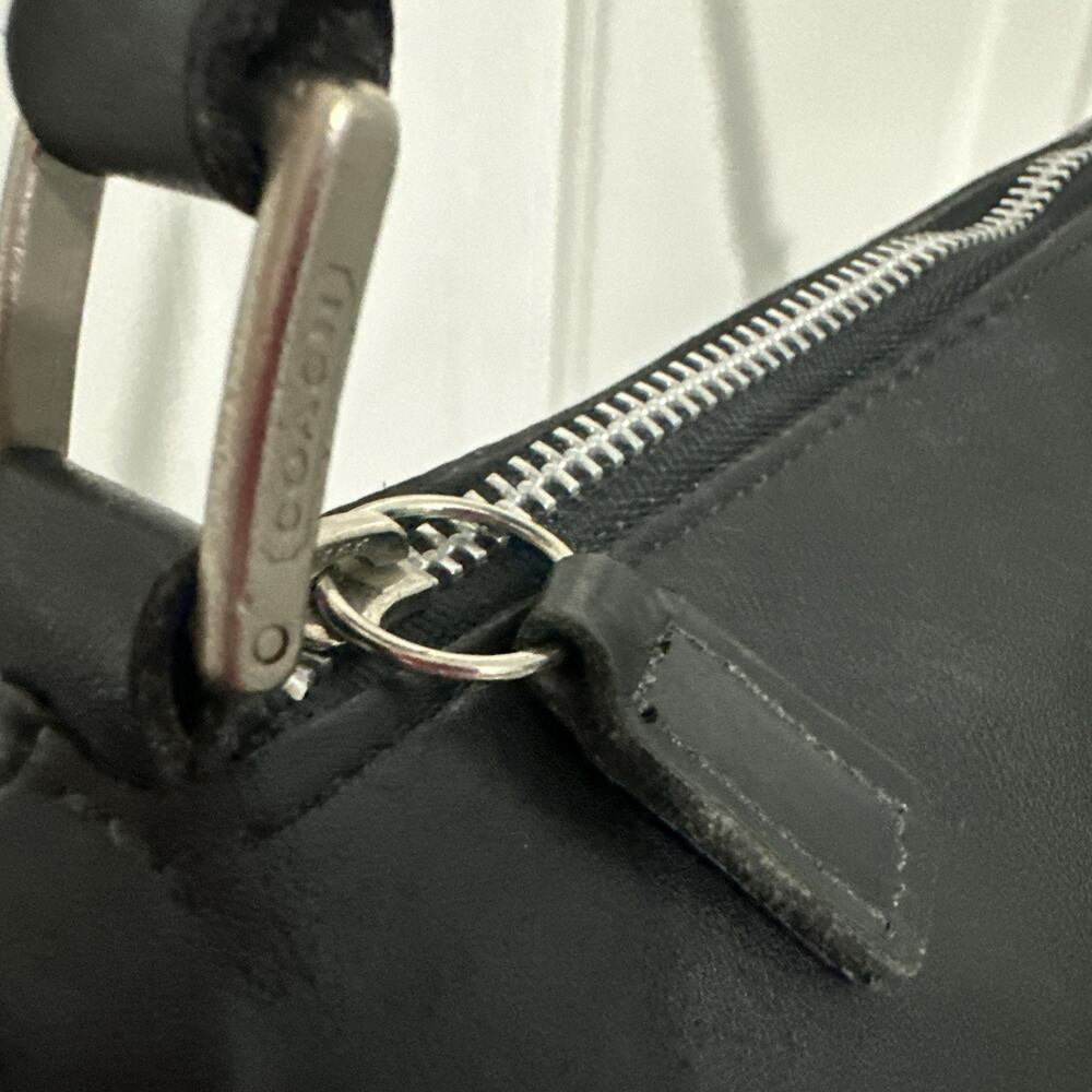 Vintage 1998 Coach Monterey Shoulder Bag Handbag Leather Black - Picture 9 of 12